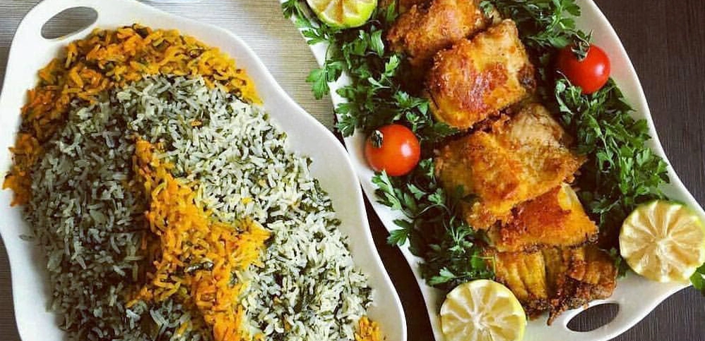 پخت باقالی پلو با ماهی جنوب