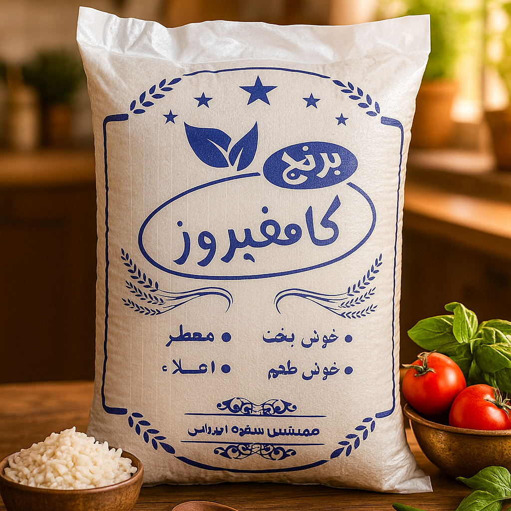 برنج کامفیروزی ۱۰ کیلویی درجه یک خرید با بهترین کیفیت